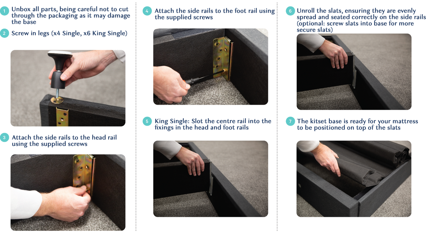 Junior Bed Base - King Single