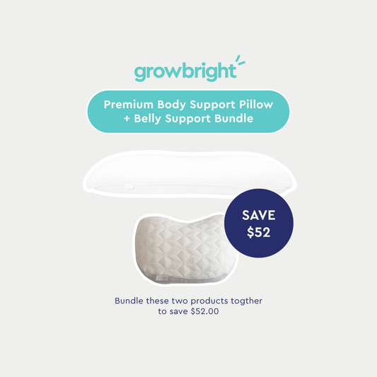 Premium Body Support Pillow & Belly Support Pillow Bundle
